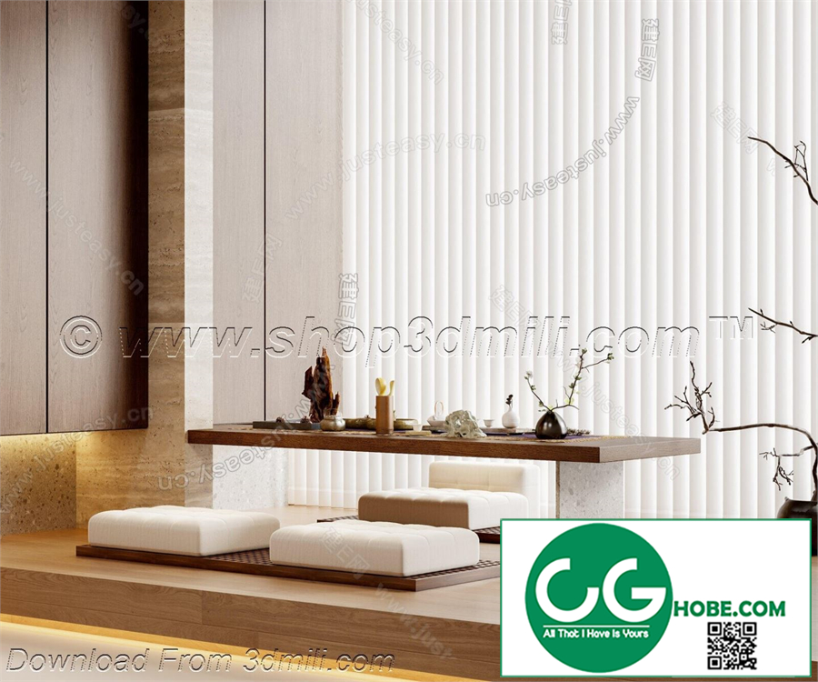 Tea Room 95 3D Model